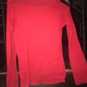 red long sleeve tee
